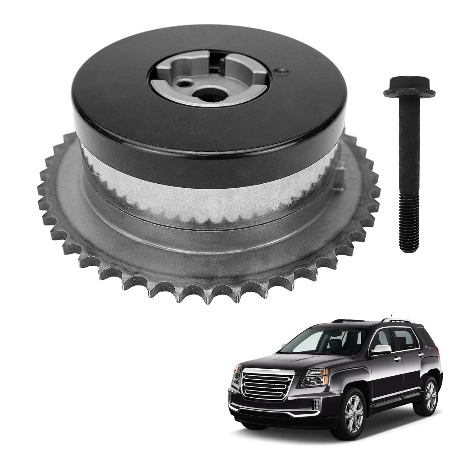 Engine Intake Exhaust Cam Phaser Camshaft VVT Sprocket Timing Gear Compatible with Buick Verano Chevy Equinox Malibu GMC Terrain Pontiac G5 2009-2017 2.0L 2.4L Replace 12578516 12578516 12621505