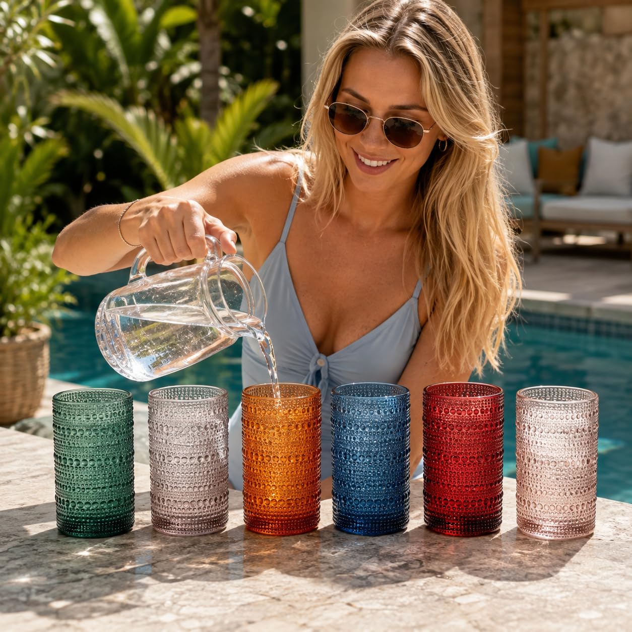 Classic Shatterproof Drinking Glasses - 6 Set -8
