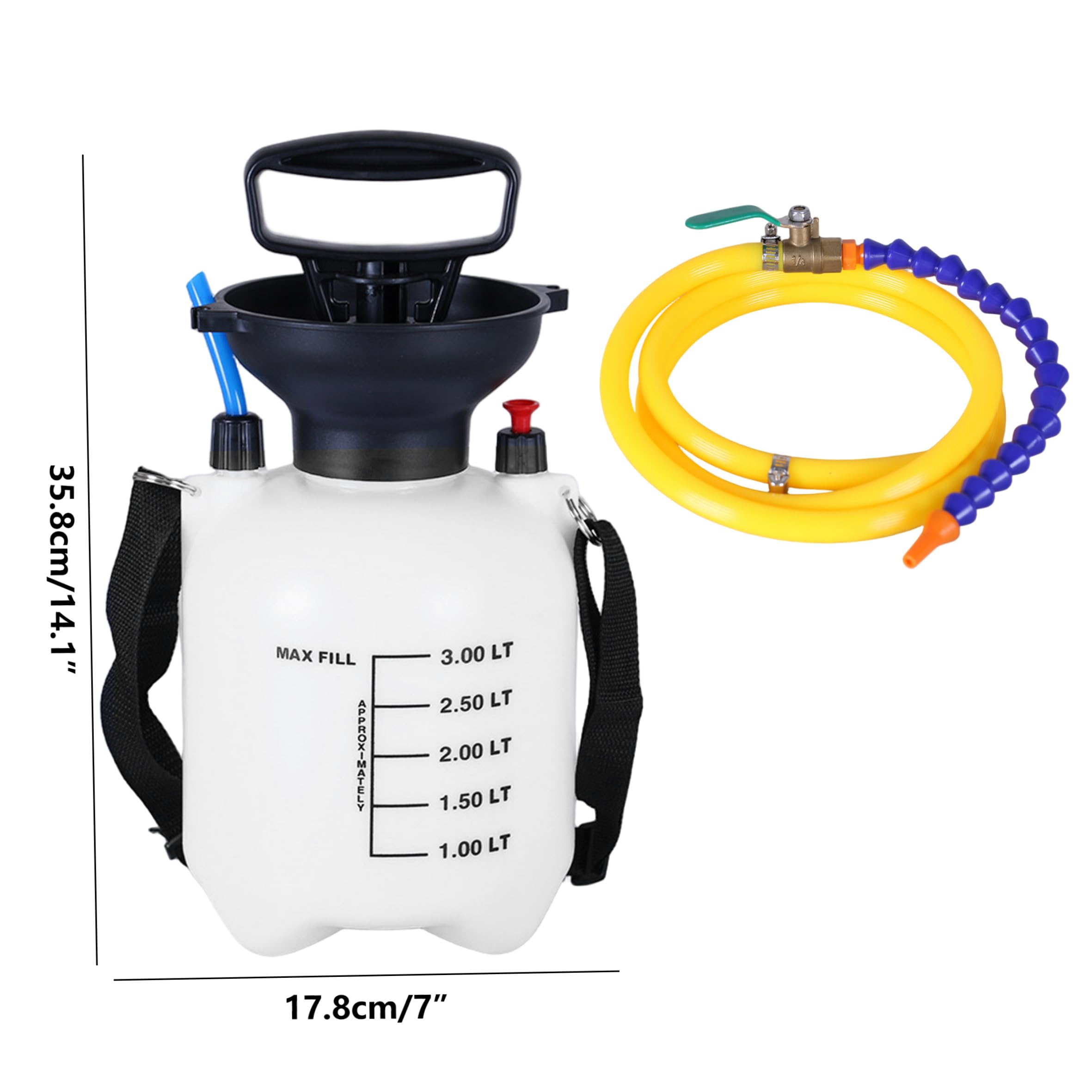 Bomba de transferencia de fluido de transmisión, bomba de transferencia de fluido de transmisión de 3 l, neumática portátil de alta resistencia con escala precisa, automotriz, 5, 91 x 3, 15 x 0, 59