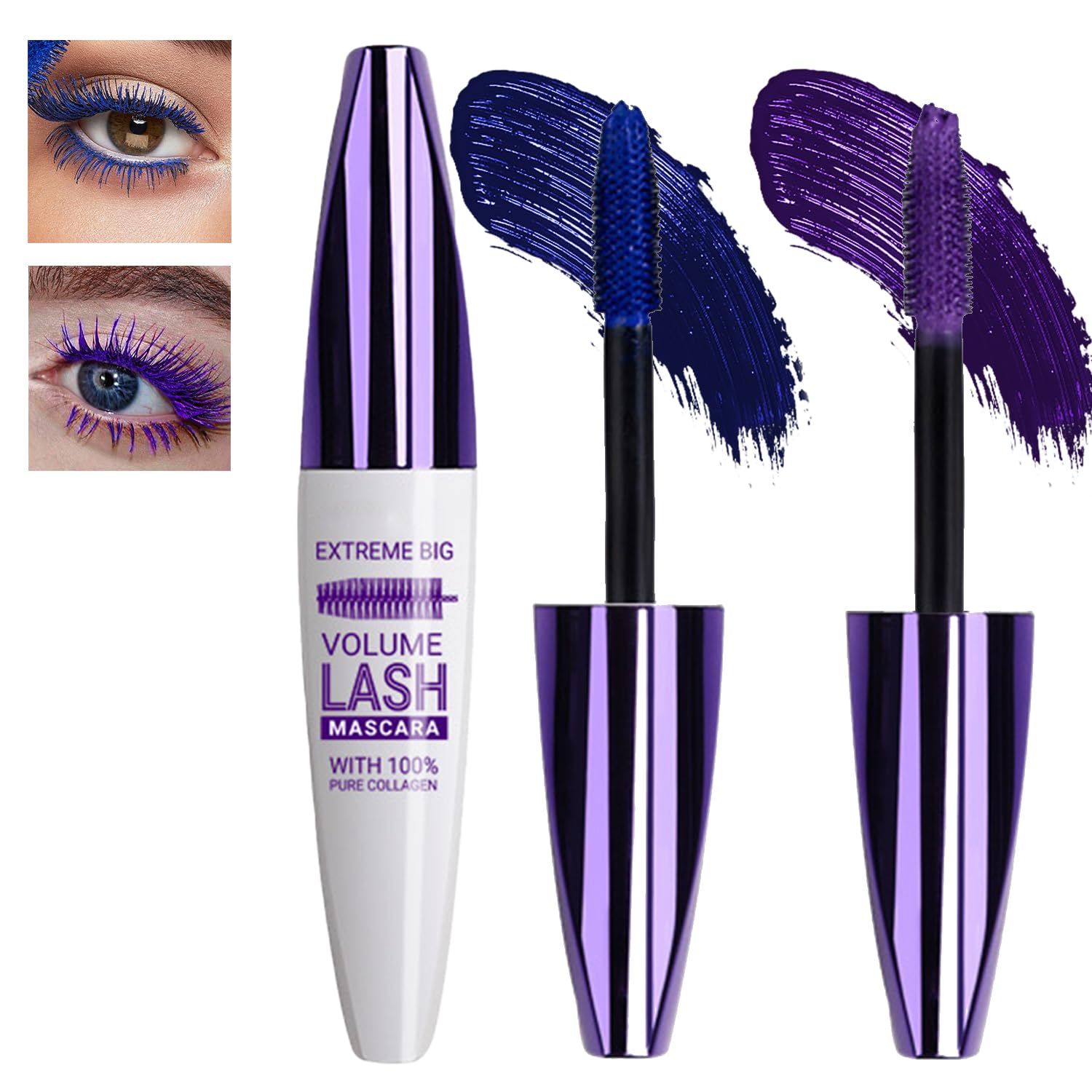 Waterproof Smudge-Proof Mascara for Sensitive Eyes with Pure Collagen