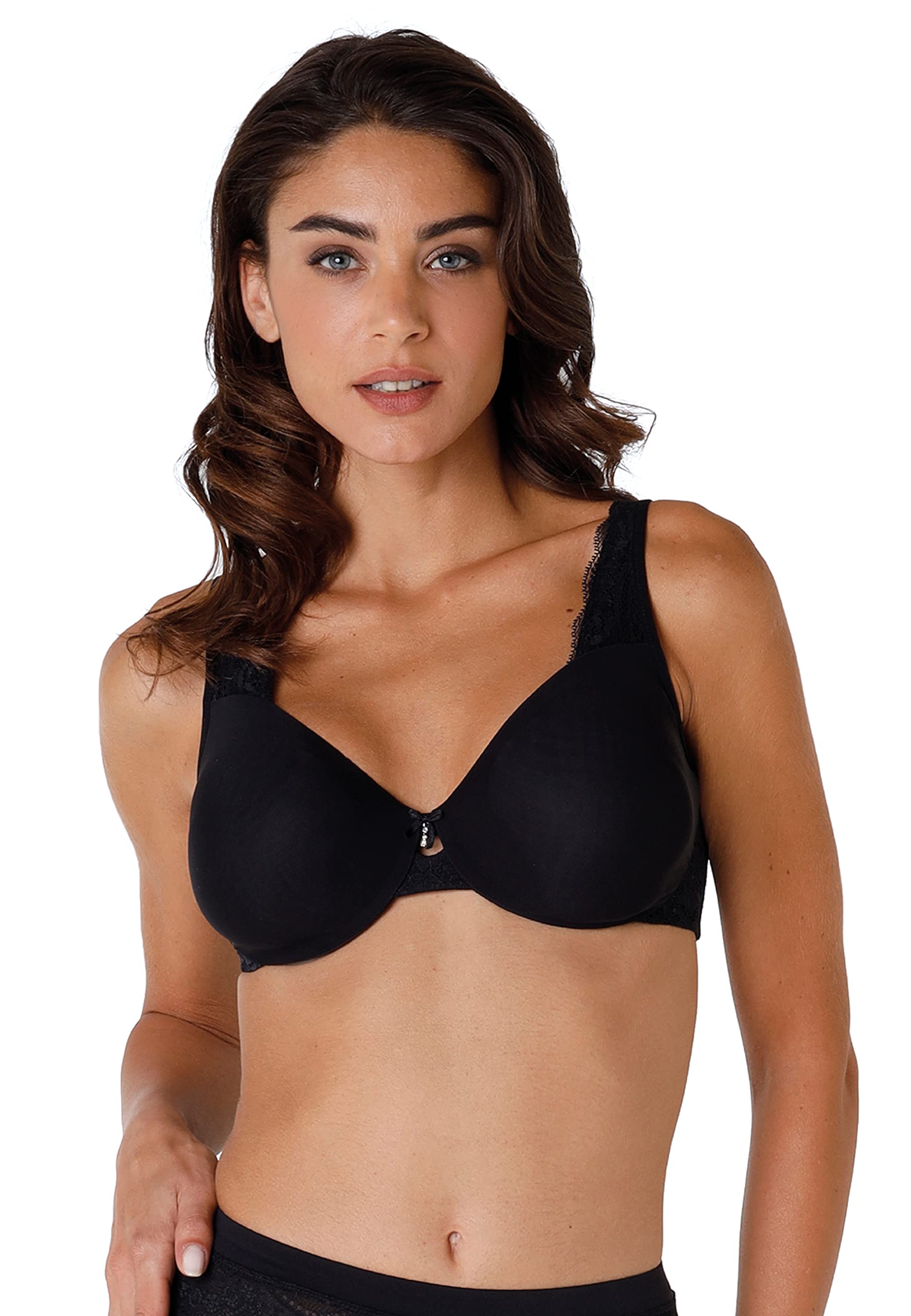 Lovable Riducente E Modellante, Taglie Forti con Ferretto in Microfibra E Pizzo-Comfort E Sostegno-Celebrity Minimizer Reggiseno Donna