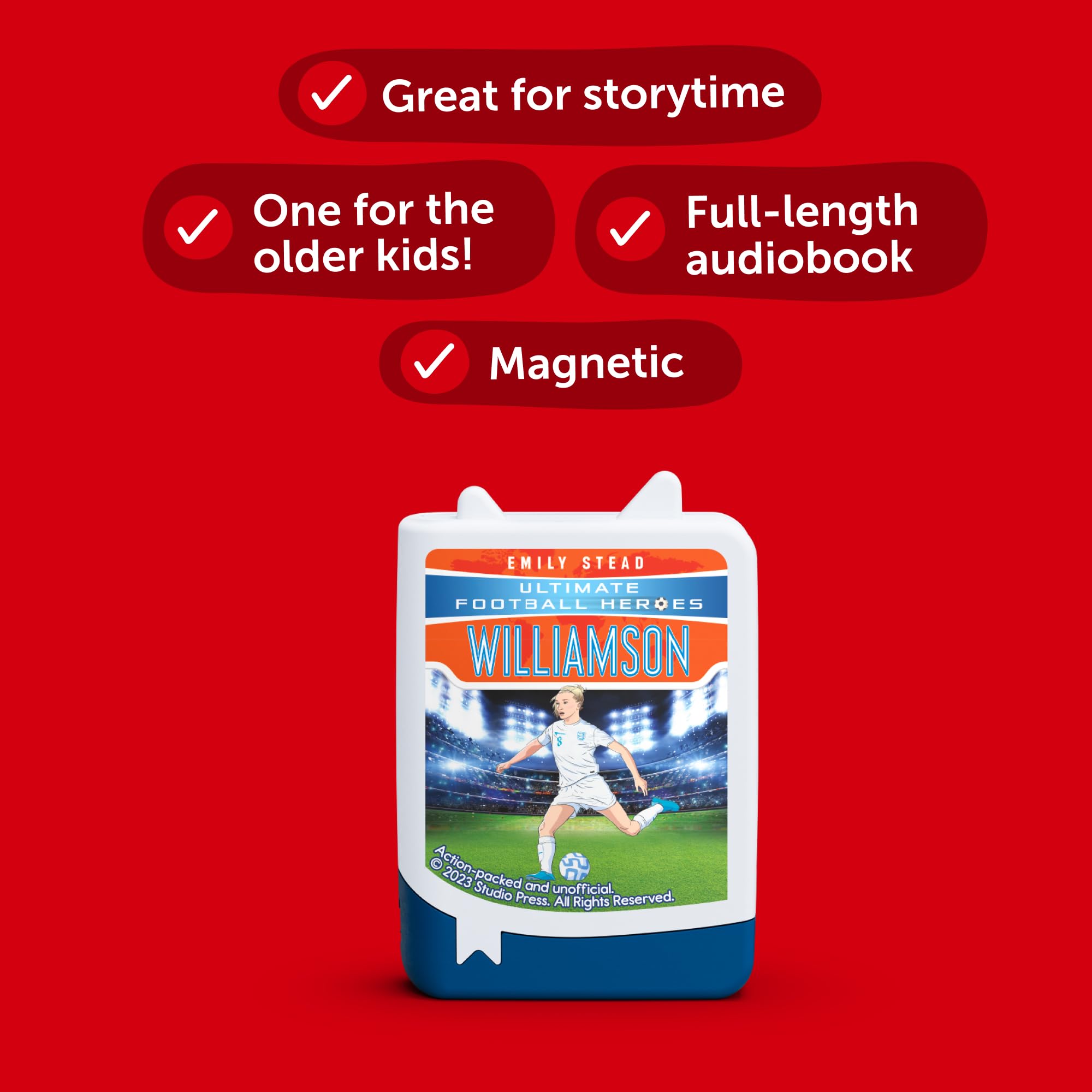 TONIES Ultimate Football Heroes Leah Williamson Audiobook Pocket Tonie, Pocket-Sized - Image 2