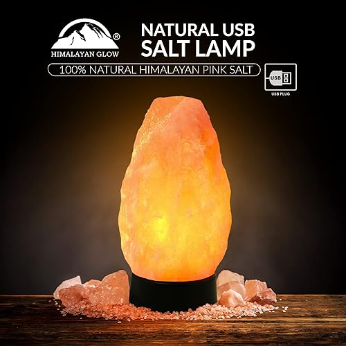 Miniatura 2 de Himalayan Glow Lámpara de sal - Lámpara de sal multicolor USB del Himalaya con control de atenuador | Bombilla LED | Base de plástico | Brillo