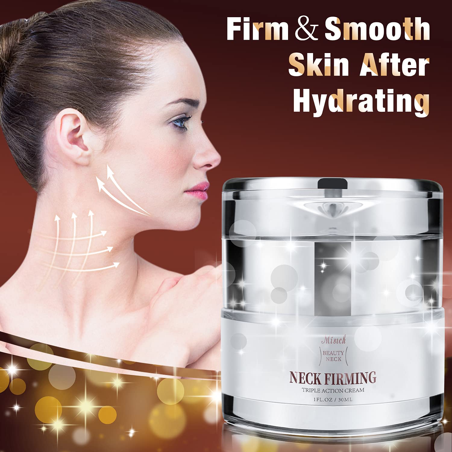Neck Firming Cream,Neck Cream,Anti Aging Moisturizer for Neck & Décolleté, Improve Saggy Neck Looks or Women Double Chin Skin : Beauty & Personal Care
