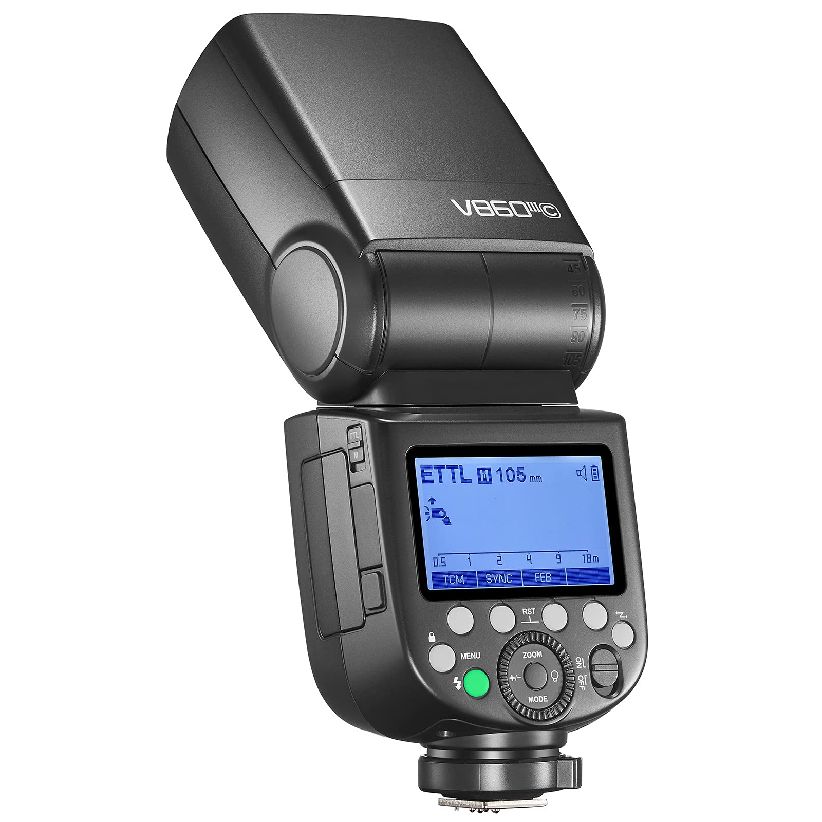 Godox V860III-C E-TTL II Blitz 1/8000s 2.4G GN60 HSS Kamerablitz Speedlite mit Akku 450 Blitze mit voller Leistung Kompatibel mit Canon EOS 6D M50 Mark II 90D (V860III-C)