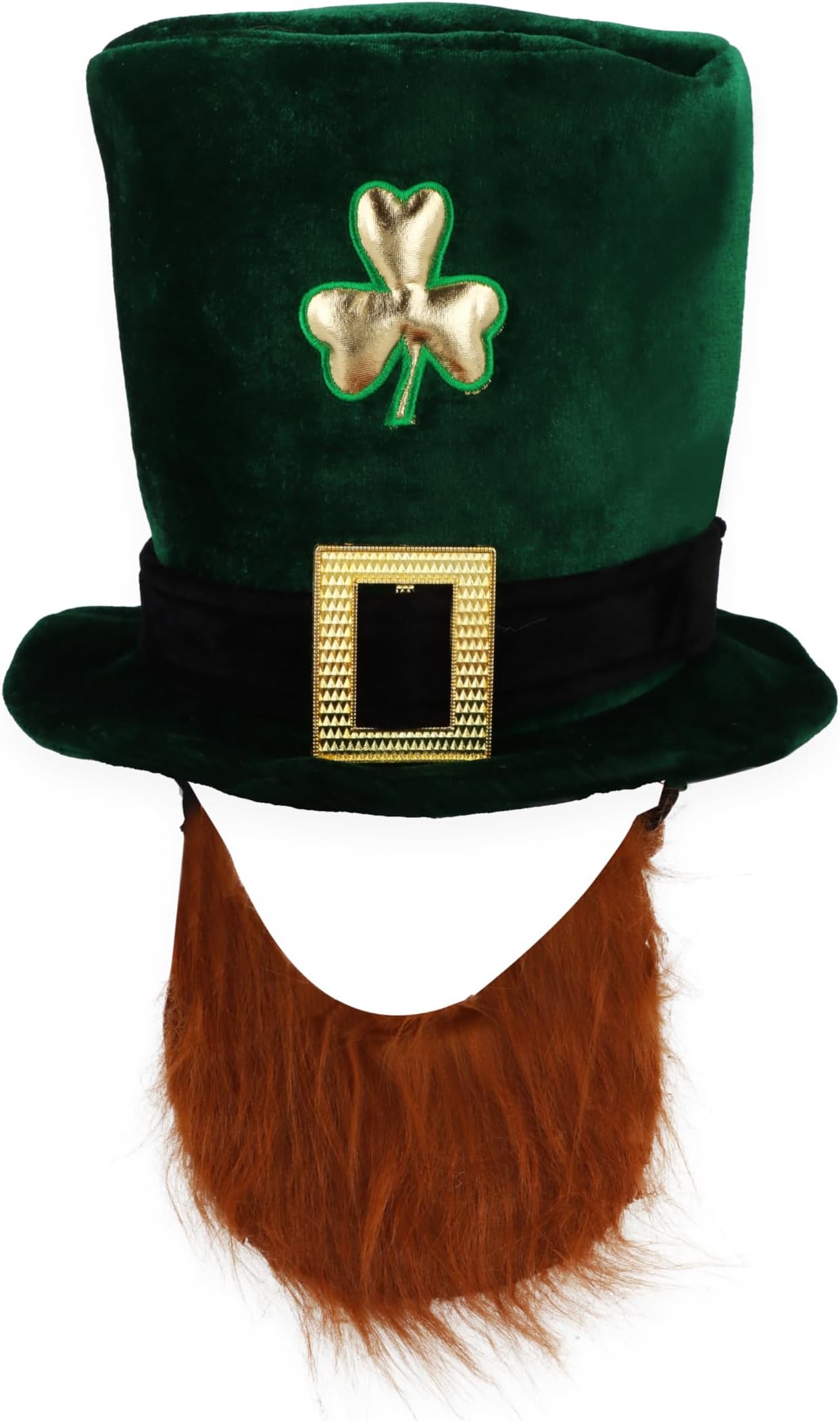 Shopystore Dark Green St PatrickS Day Novelty Fancy Dress Leprechaun Hat With B
