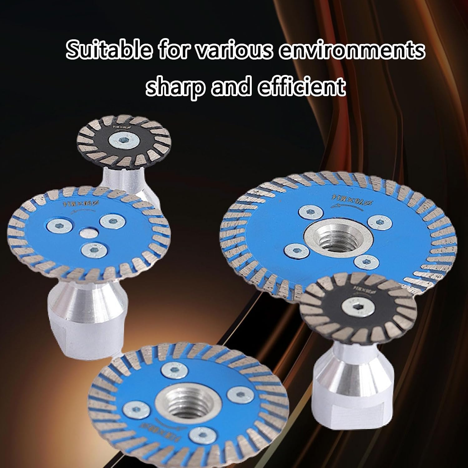 Industrial Sawblade M14 Thread Cutting Disc Wheel With Removable Flange For Granites Marble Stone Construction Projects Granites Marble Tile Cutting