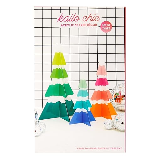 C.R. Gibson ADT-25549 Kailo Chic Acrylic 3D Mini Christmas Tree