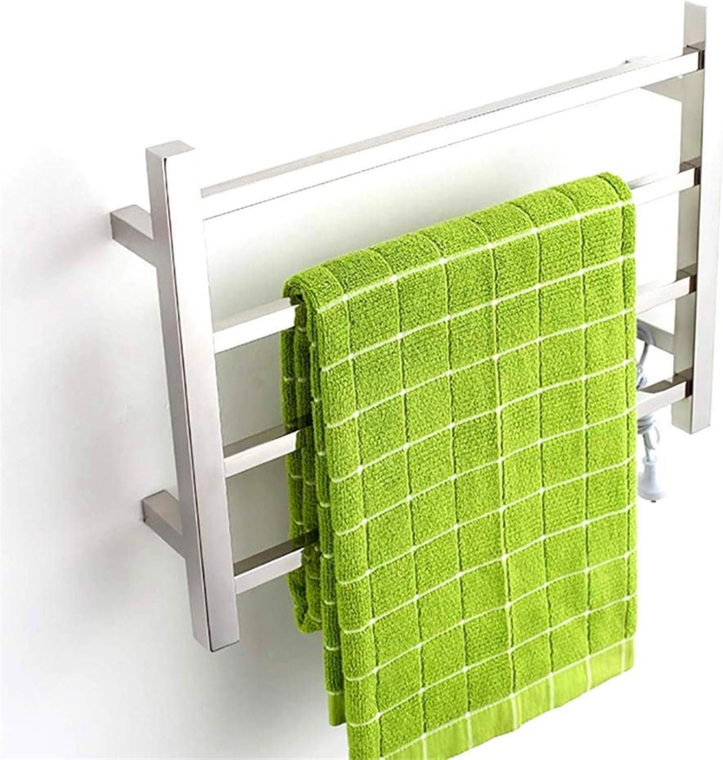 Towel Warmer, Heated Towel Warmer,Stainless Steel Electric Heated Warmer Radiator Wall Mount Towel Rail for Bathroom Kitchen,Bath Towel Dryer, Hardwi