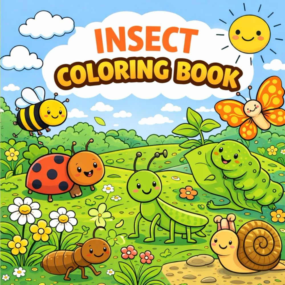 Insect Coloring Book (Happy Children)
