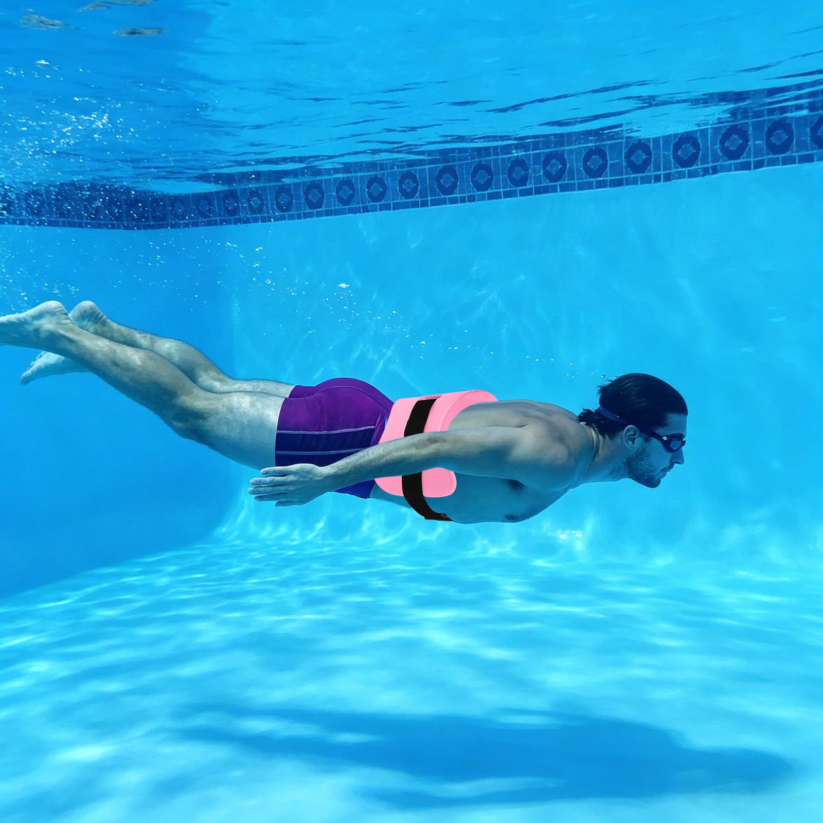 Schwimm-Auftriebsgürtel, verstellbare EVA-Schwimm-Taillengürtel, Wasser-Balance-Ausrüstung, Schwimmtrainingshilfe für Training, Fitness, Pool-Übung und Wasseraktivitäten