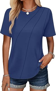 Womens Summer Tops Workout Shirts Beach Vacation Outfits Business Tshirts Dressy Fashion Spring Clothes 2025