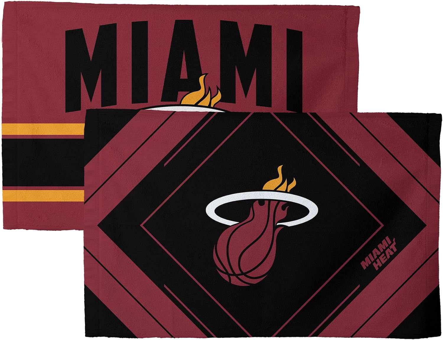 NORTHWEST NBA Miami Heat Fan Towel 2-Pack, 16" x 25", Pick-N-Roll