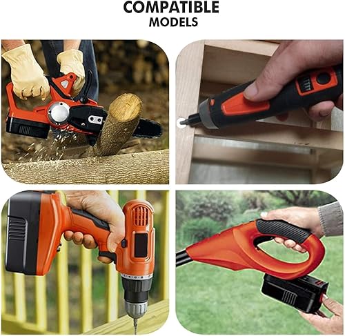 Miniatura 7 de TenHutt Batería de litio de iones de litio de 6.0 Ah  NO Ni-Mh  Batería de repuesto de 18 V para Black and Decker 18 V Batería 6.0Ah HPB18 HPB18-OPE