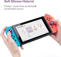 Vista 3 de Yocore Purple Devil Thumb Grips - Soft Silicone Joystick Caps for SwitchOLEDSwitch Lite, 4 Pcs