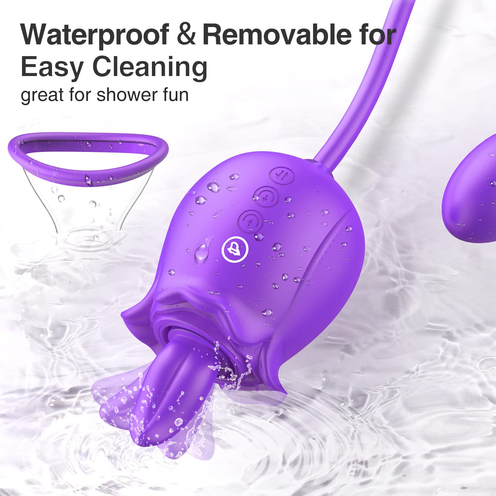 Rose Sex Toy for Womens Sex Toys - 3in1 Rose Nipple Toys with 7 Tongue Licking & 3 Thrusting Vibrator Dildo Adult Sex Toys for Couples Clitoral G Spot Vibrators Vibrater Sex Machine: Rose Sex Toy for Womens Sex Toys - 3in1 Rose Adult Tools with 7 Tongue Licking & 3 Thrusting Vibrator Dildo Adult Sex Toys for Couples G Spot Vibrators