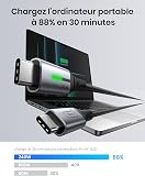 INIU 240W Cable USB C vers USB C, [2Pack 2m] PD3.0 Câble USBC Type C Charge Rapide pour iPhone 17 16 15 Pro Max, Samsung Galaxy S25 S24 S23 Ultra, Pixel 9 Pro, MacBook iPad Air, Switch, Steam Deck etc - 8
