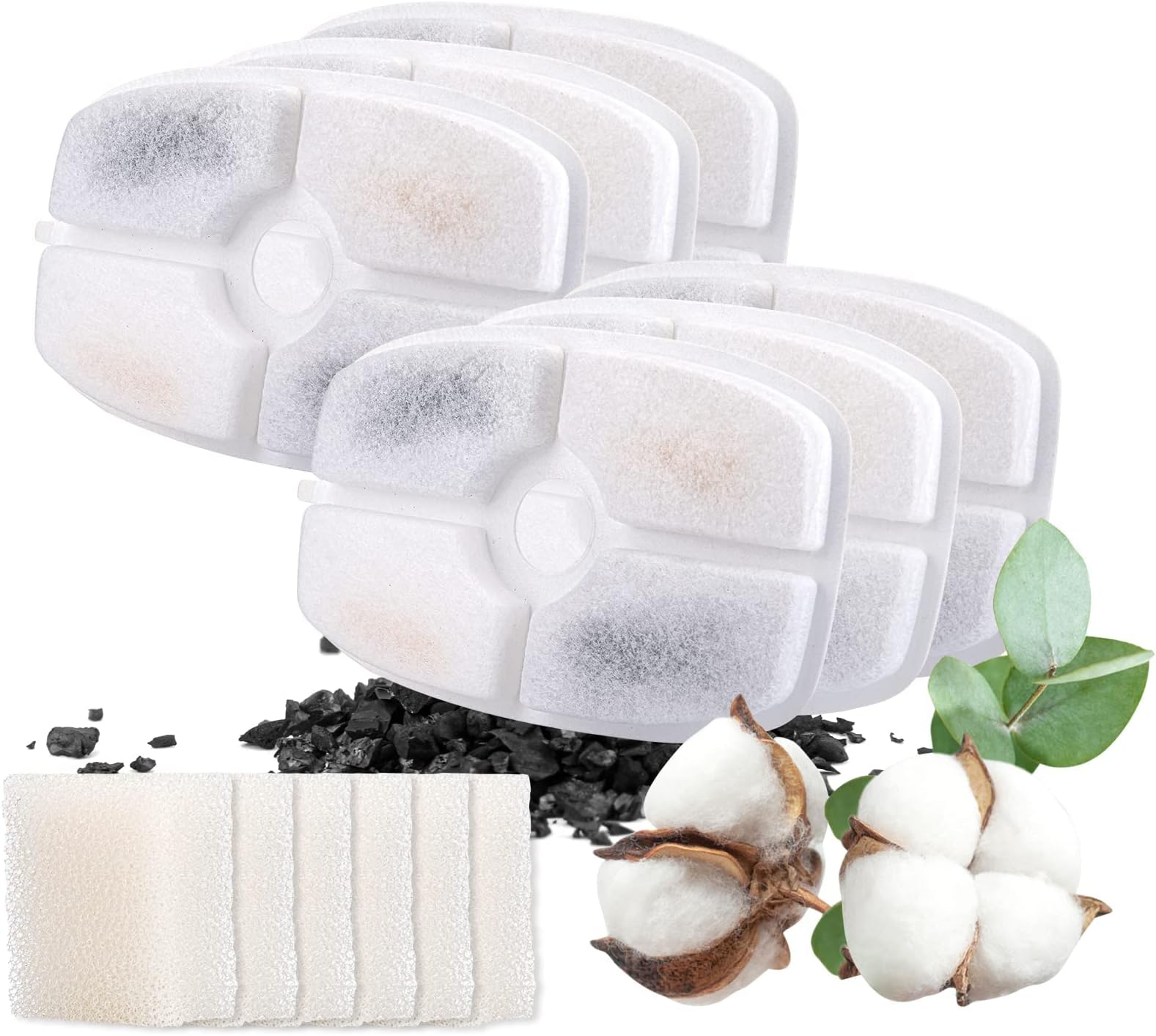 Intpro Cat Water Fountain Filter Replacement 16 Pack