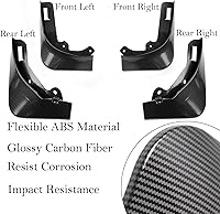 Vista 3 de Aletas de barro para Tesla Modelo Y 2020 2021 2022 2022 2023 2024 Protectores de protección contra salpicaduras para guardabarros delanteros