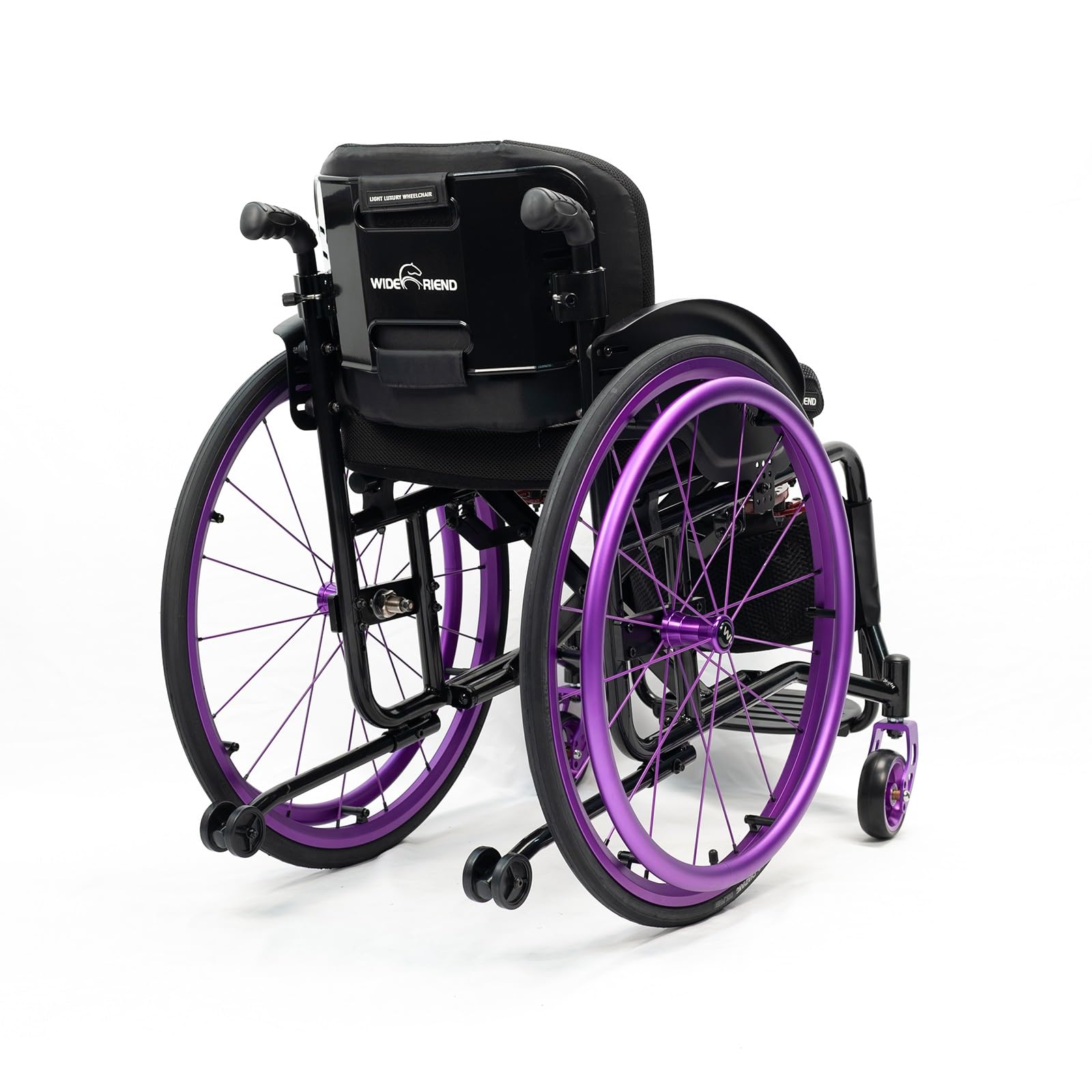 Silla de ruedas deportiva ultraligera todo terreno, diseño plegable, reposapiés y altura del asiento ajustables, frenos de mano, ideal para adolescentes, adultos, personas mayores