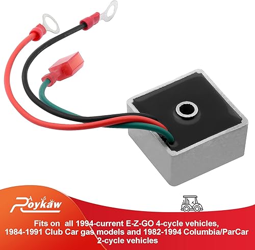 Miniatura 6 de Roykaw Regulador de voltaje de carrito de golf para modelos de gas EZGO 1994 en adelante, también se adapta a Club Car 1984-1991, Columbia/ParCar