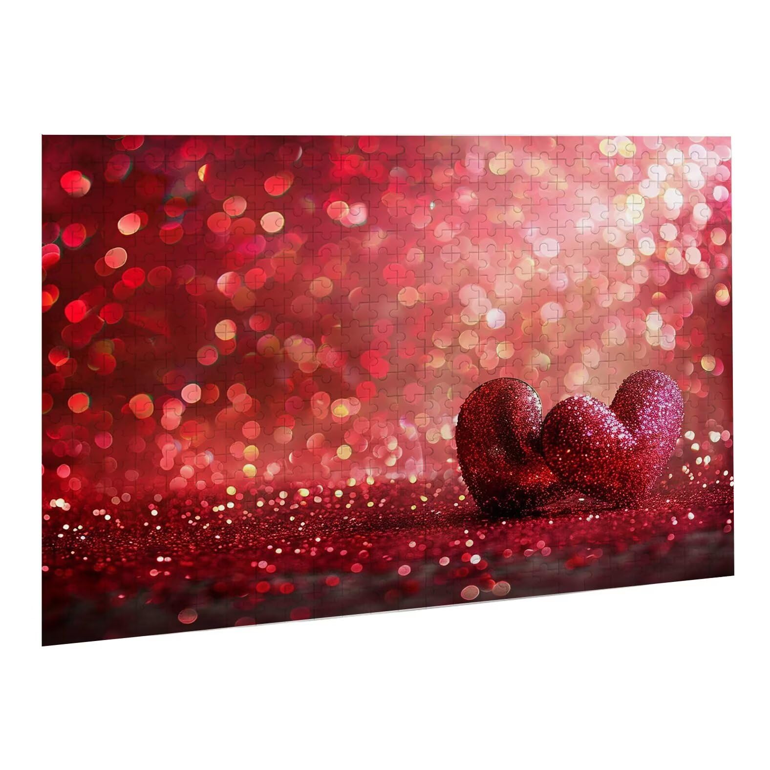 Jigsaw Puzzle, 1000 Pezzi Puzzle Classici, Amore Puzzle Rilassamento Intelligence, Mpossibile Difficile Puzzles impegnativo per adulti Puzzles per Gioco Familiare, Regalo per Amore Amico Rosso K0F-162