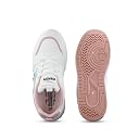 ASIAN Jennifer-04 Women’s Chunky Casual Sneakers | Lightweight Stylish Shoes with Memory Foam Tech, Durable Grip Outsole & Trendy Star Design | Perfect, Outings & Travel White Pink gallery image