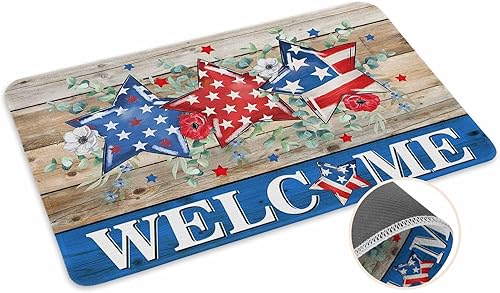 Vista 457 de Tapete de Feliz Navidad, tapete antideslizante para puerta delantera, baño, cocina, dormitorio, patio, entrada, 16 x 24 pulgadas, rojo, negro y verde