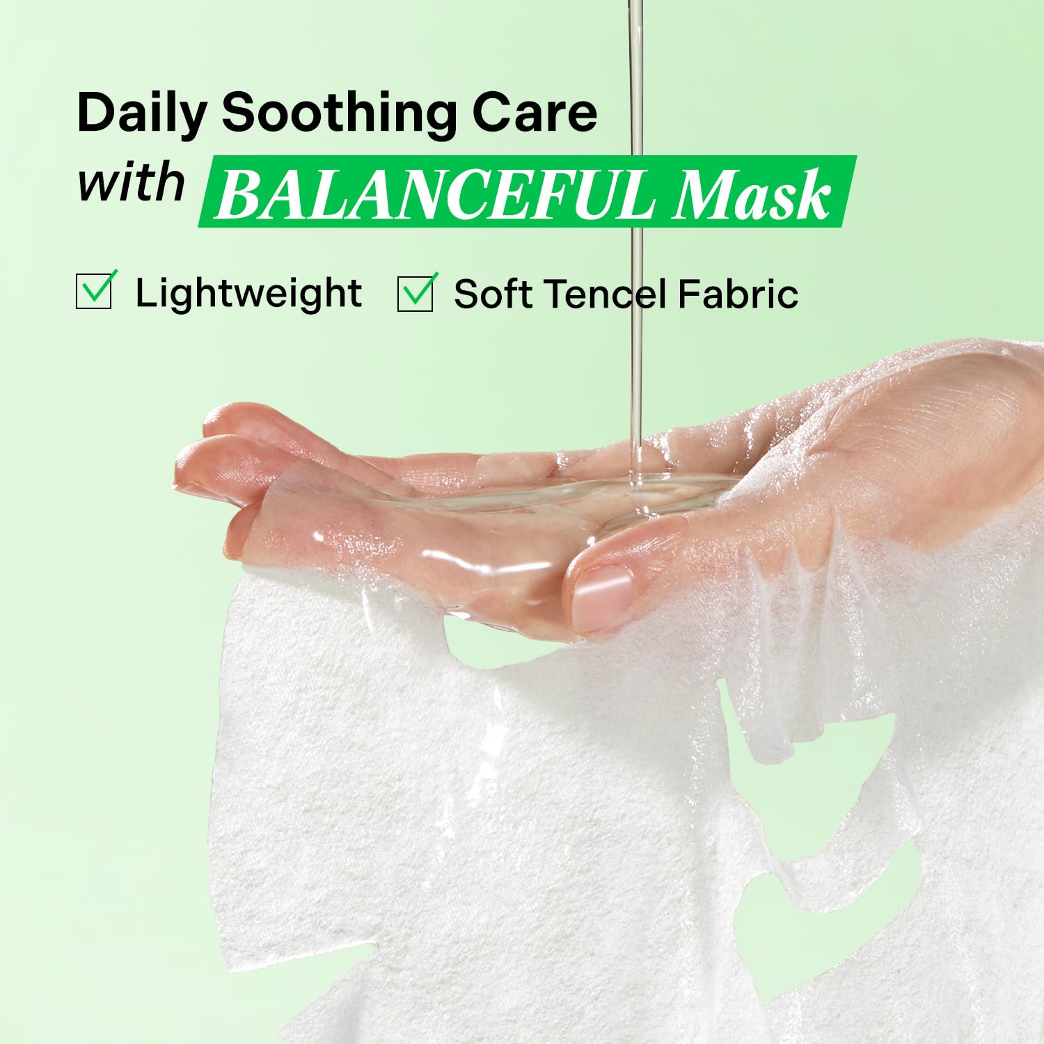 Torriden BALANCEFUL Cica Facial Masks (10 sheets) | Extra Soothing Care | 5D CICA, Hydrolyzed Hyaluronic Acid, Panthenol | Korean Face Mask - Image 3