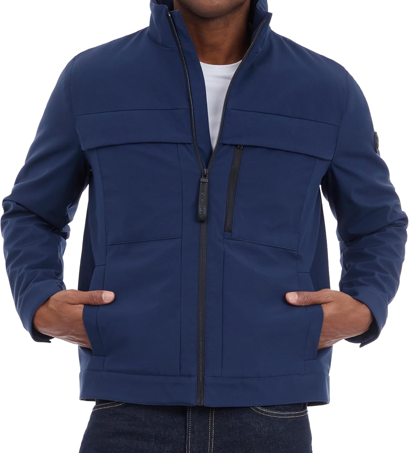 Michael Kors mens Soft Shell Jacket, Wind and Water Resistant Coat - Image 3