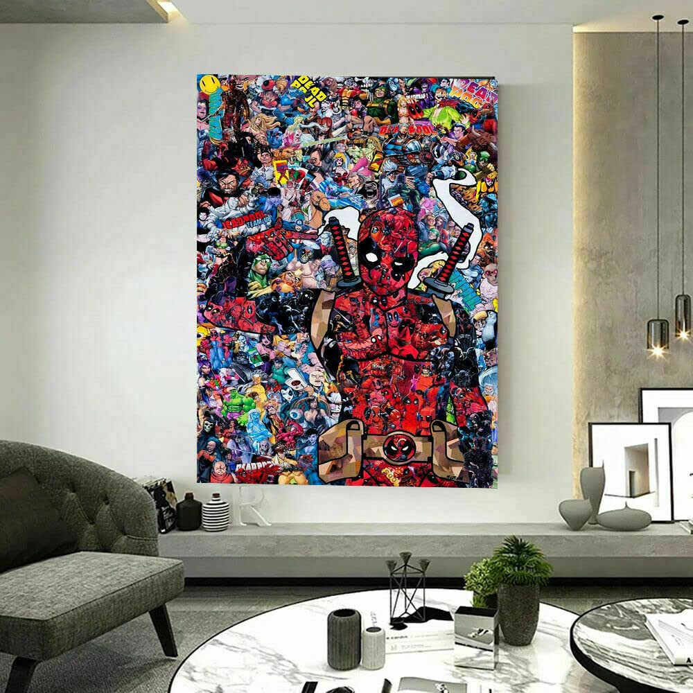 QINQUAN Poster di Steph Curry con stampa artistica da parete, stampa artistica da parete, per soggiorno e camera da letto, con cornice, 30 x 45 cm