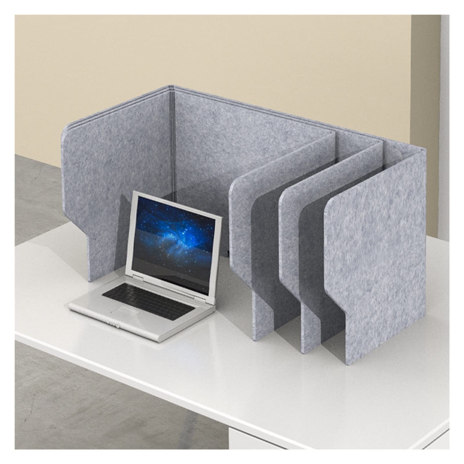 HJYCLFAZU Foldable Acoustic Desk Divider - Portable Soundproof Partition, Noise Reduction, Ideal for Home Office & Workspaces, Minimizes Distractions Enhances Focus