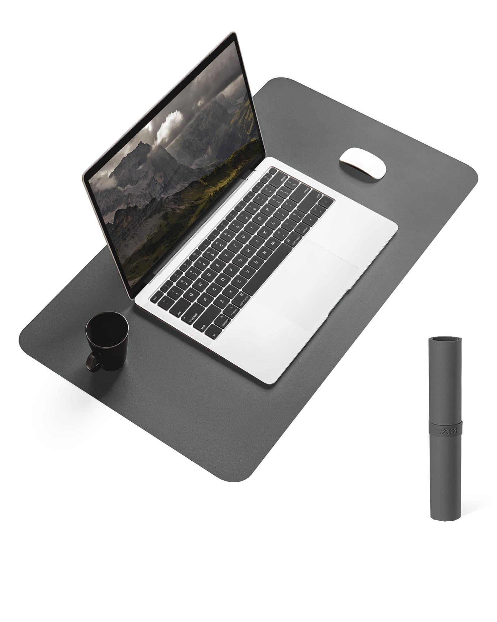 YSAGi Non-Slip Desk Mat, Waterproof Large Mouse Pad 60x35 cm Slate Grey — image 1