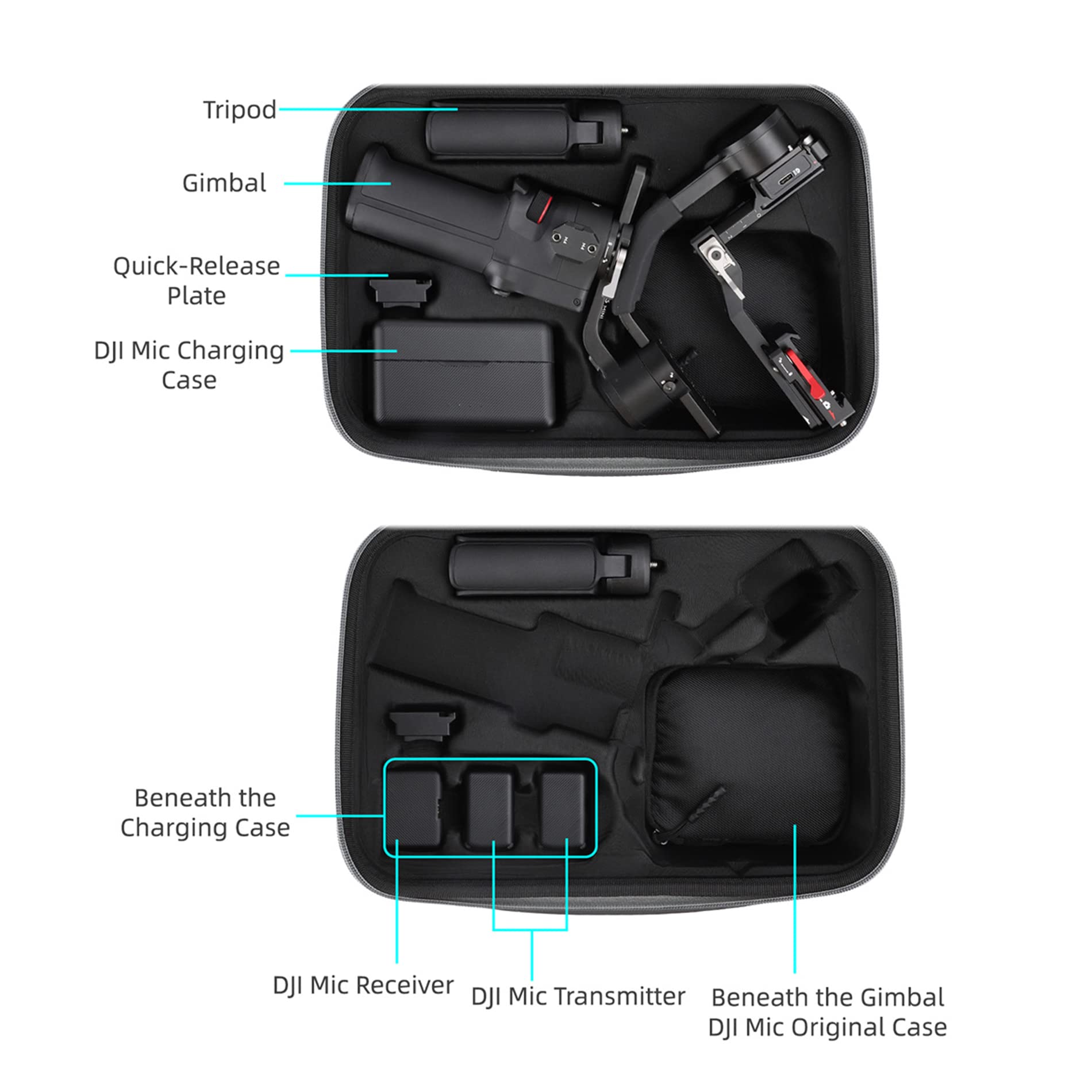 Amazon.co.jp: WH-US DJI RS3 Mini専用収納ケーススーツケース-Ronin 