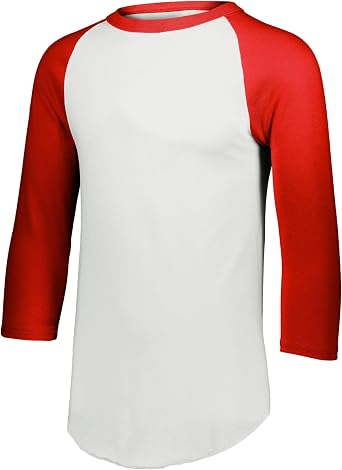 Augusta Sportswear Mens Baseball 3/4 Sleeve Tee 2.0 | Soft Cotton Blend Raglan Tee