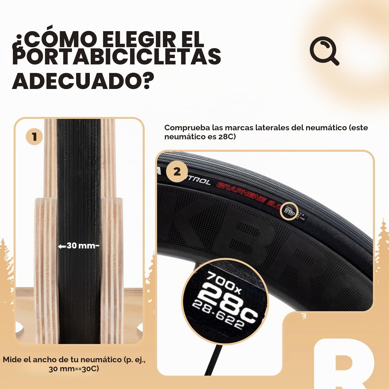 ROCKBROS Soporte Suelo Bicicleta, Aparcar 700C Bicicleta de Carretera, Soporte Portátil para Estacionamiento y Aparcamiento en Interior y Exterior