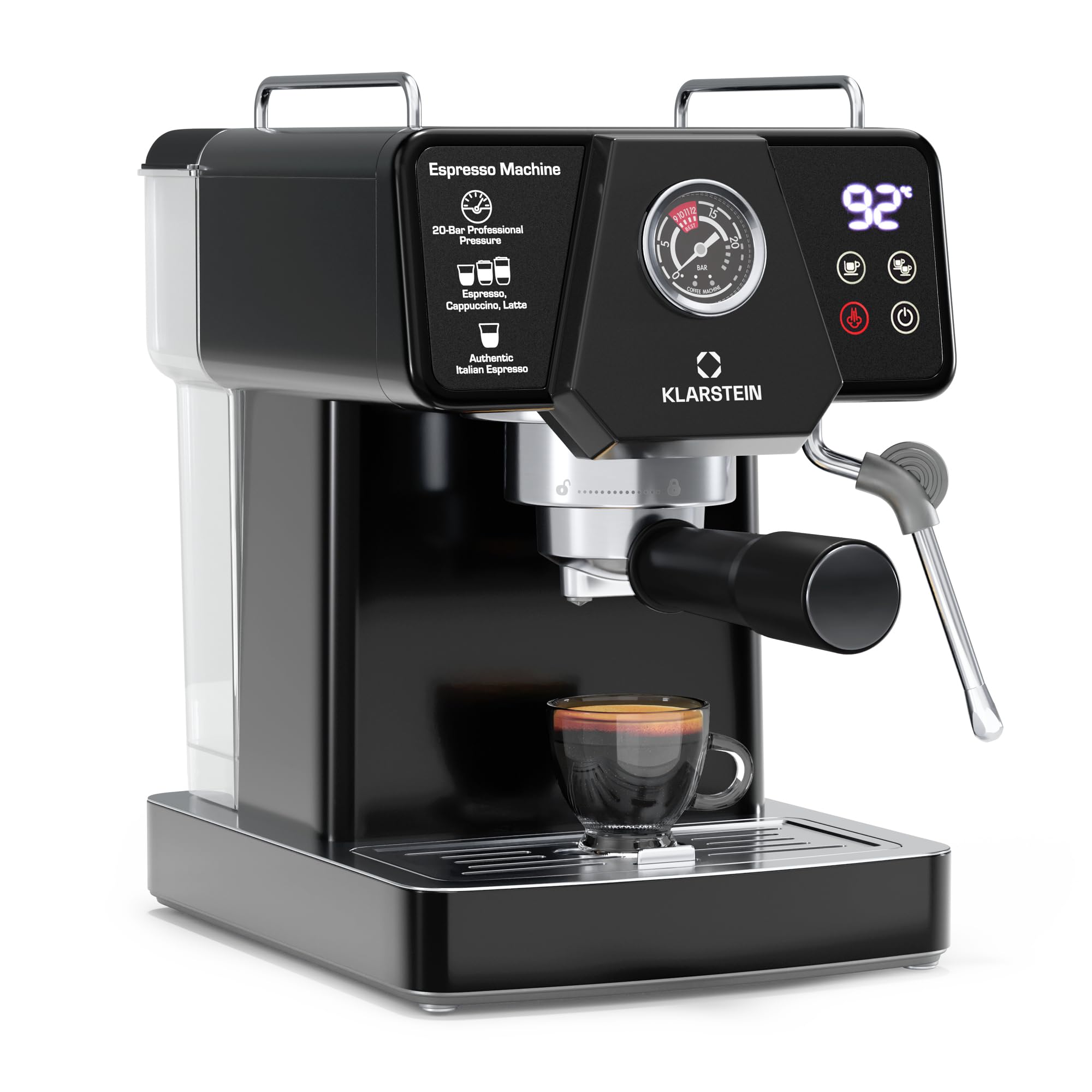 Klarstein Libeica, machine à café en grains, 19 bars, 1350 W
