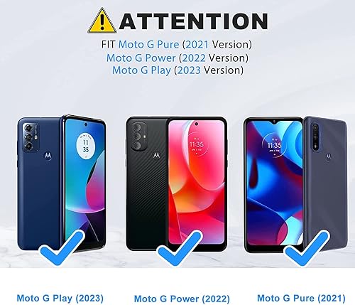 Miniatura 2 de Funda para Motorola Moto G Play 2023, funda para teléfono Moto G Pure  Moto G Power 2022, carcasa resistente de doble capa para teléfono con