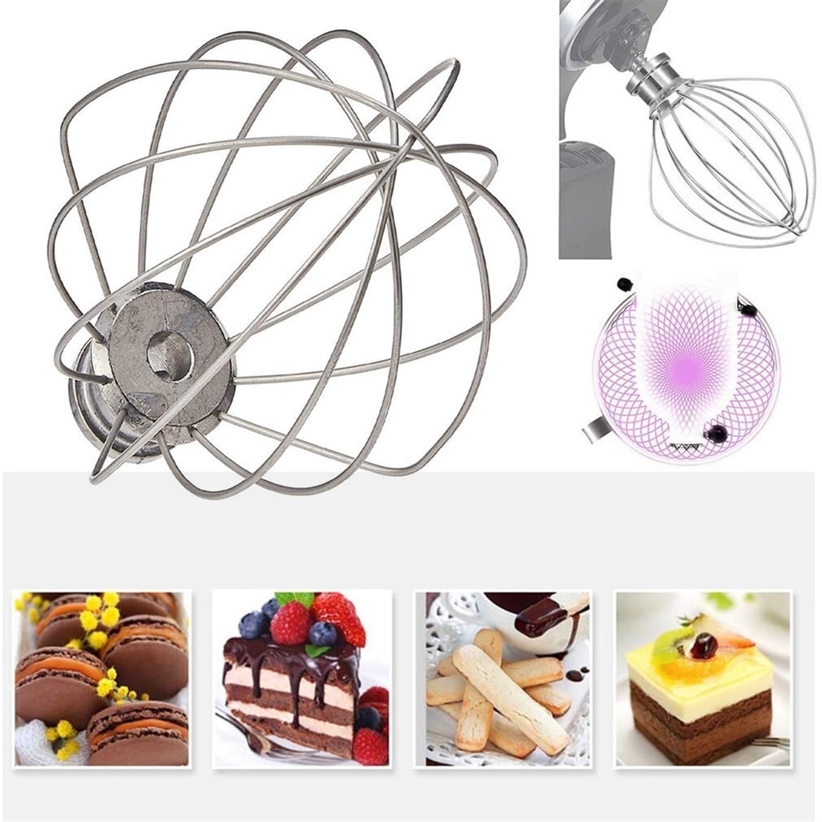 Trzepaczka do jajek do jajek ciężka śmietana trzepaczka drut bicz uchylny głowica stojak mikser do trzepaczki kuchennej głowica miksera