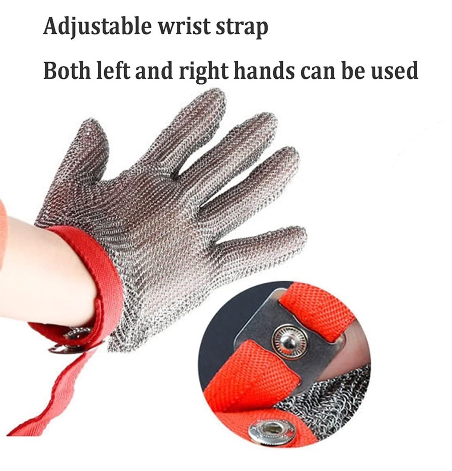 Guantes Anticorte Acero Inoxidable Guante De Trabajo De Seguridad, Guantes Jardineria, Guantes Barbacoa, Guantes Cocina para Cocina, Jardín Y Carpintería