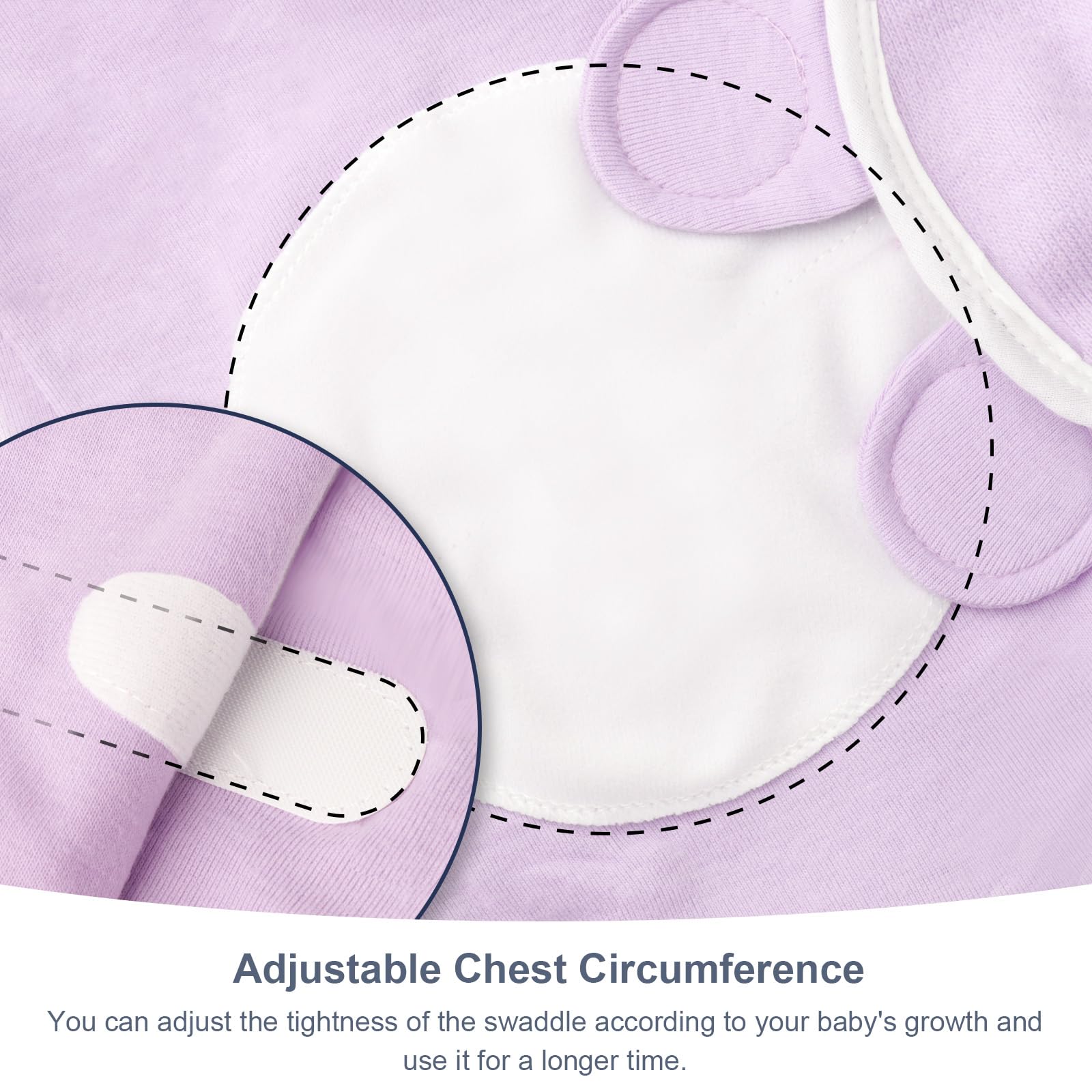 DRESHOW Ensemble de Couvertures Emmaillotables pour Nouveau-né Bonnet Emmaillotage Imprimé Sac de Couchage Ajustable pour 0-3 Mois Filles et Garçons