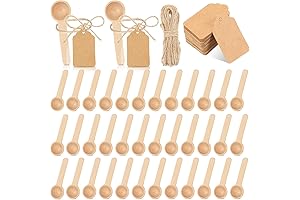 50 Sets 3 Inch Mini Wooden Spoons, Small Wooden Spoons