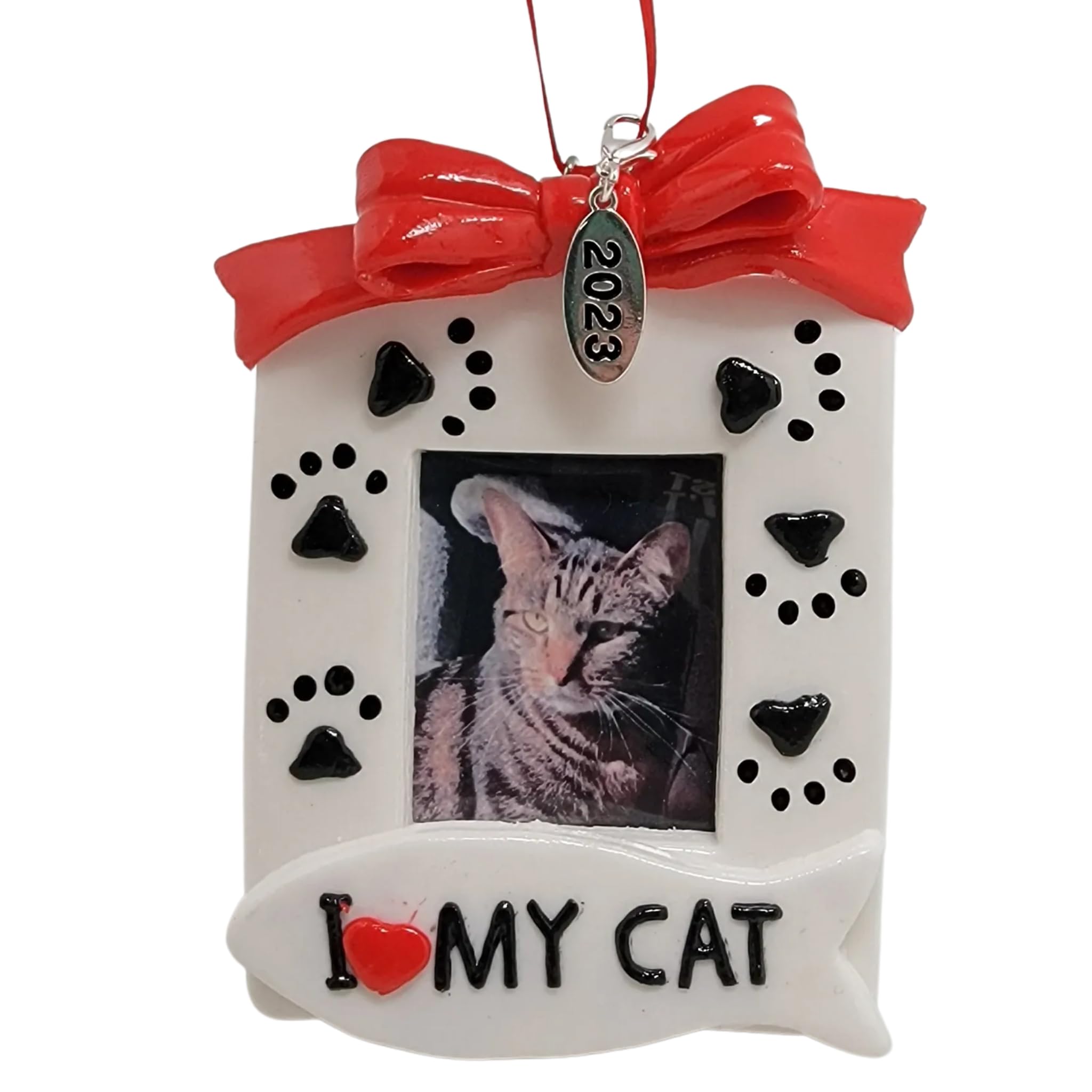 Cat picture frame christmas ornament Clearance