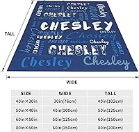 Vista 3 de Personalized Blanket for Kids Baby Adults Custom Name Blankets for Girls Boys Customized Blanket with Name Gift for Christmas Birthday