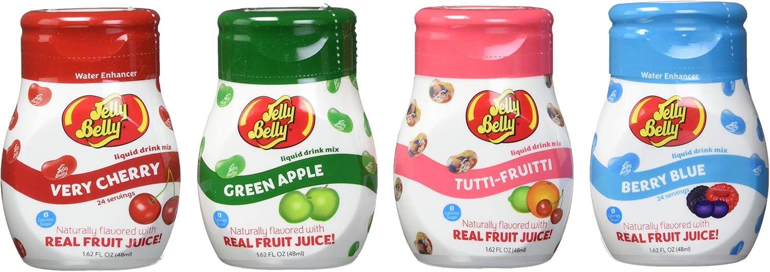 Jelly Belly Liquid Drink Mix Variety Pack, Naturally Flavored Water