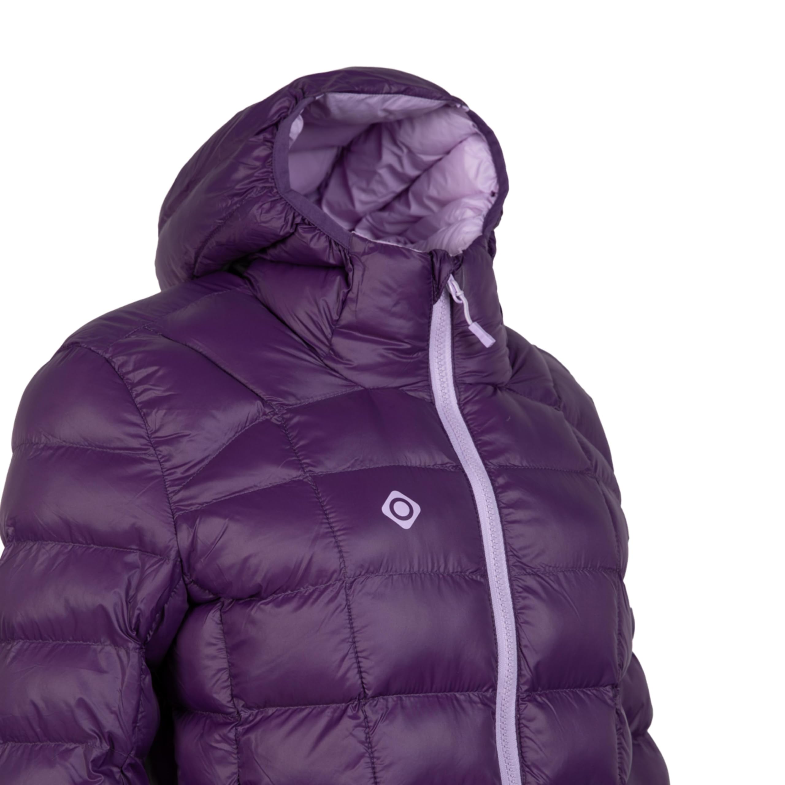 Izas Ariest W Chaqueta Mount-Loft Ultraligera para Mujer. Resistente al Viento y Agua. Transpirable y Térmica. Capucha Fija. Bolsillos con Cremallera. Ideal para Aventuras al Aire Libre
