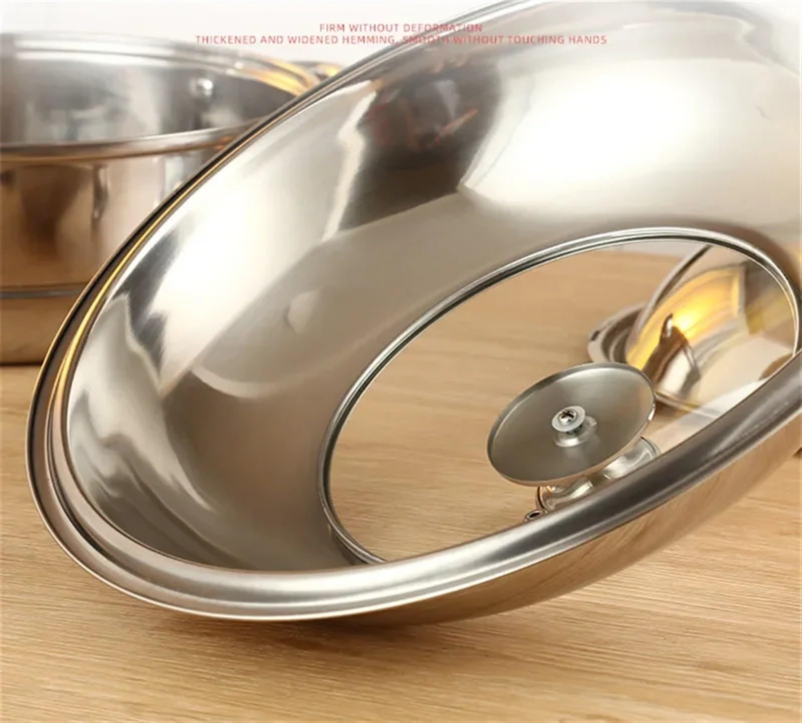 Coperchio Universale,Coperchi Pentole Coperchio for padelle rotonde da 24-38 cm, coperchi for padelle wok, coperchi for pentole in acciaio inox, coperchi in vetro da cucina, coprimanopola in vetro tem