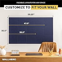 Vista 4 de Large Cork Board Alternative 15 Pack Sizing Up to 59”x36”, Felt Wall Tiles, Office Wall Decor, Large Cork Boards for Walls, Corkboard, Cork