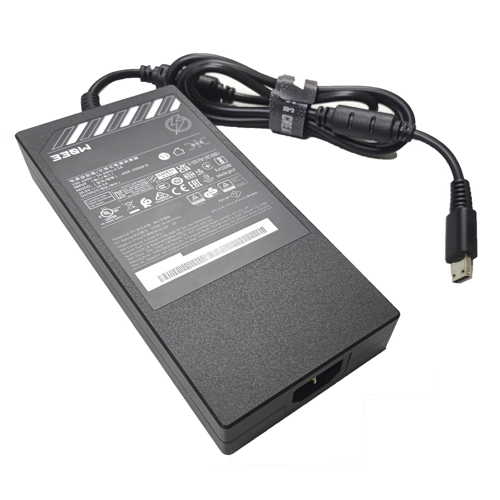(USB) ADP-330GB D 330W 20V/16,5A Zasilacz Ładowarka do Laptopa do MSI Raider GE78HX 14VIG-600US RTX4090 GE68HX 14VIG 14VHG Titan GT77HX 13VI-042US Vector 16 HX 17 HX Rozmiar XS: