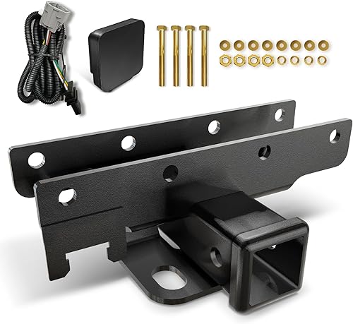 Kit de remolque de remolque para Jeep Wrangler con arnés de cableado de 4 pines compatible con Jeep Wrangler JK JKU 2007-2018 con cubierta, combo de